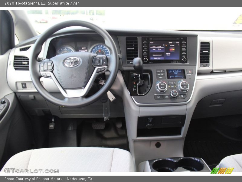 Super White / Ash 2020 Toyota Sienna LE