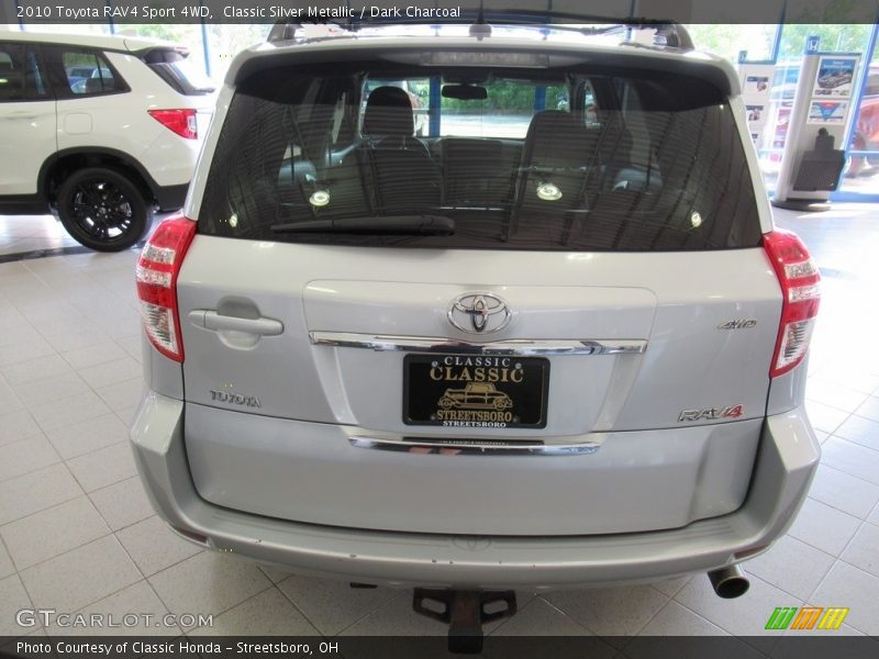 Classic Silver Metallic / Dark Charcoal 2010 Toyota RAV4 Sport 4WD