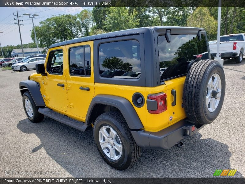 Hellayella / Black 2020 Jeep Wrangler Unlimited Sport 4x4