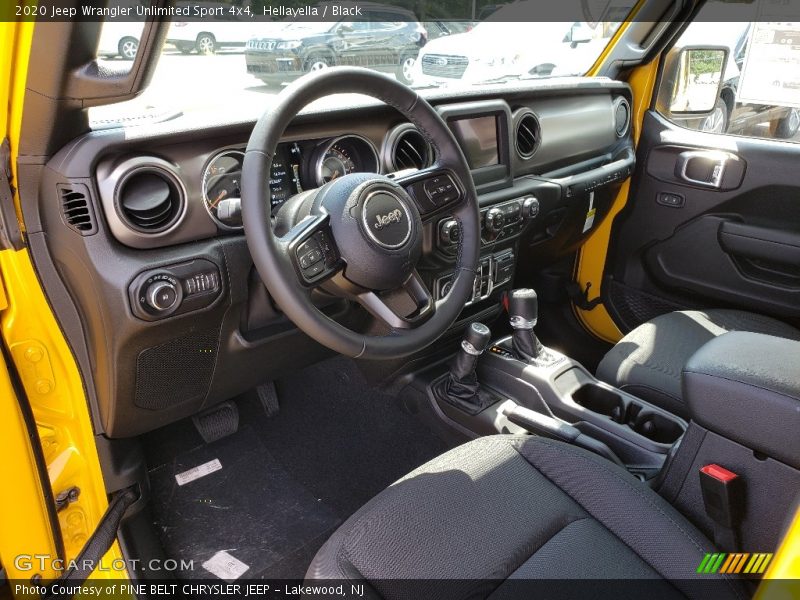 Front Seat of 2020 Wrangler Unlimited Sport 4x4