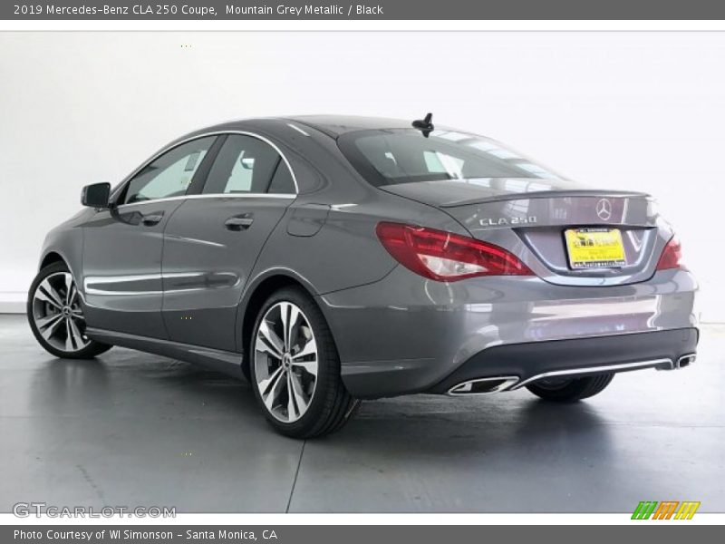 Mountain Grey Metallic / Black 2019 Mercedes-Benz CLA 250 Coupe