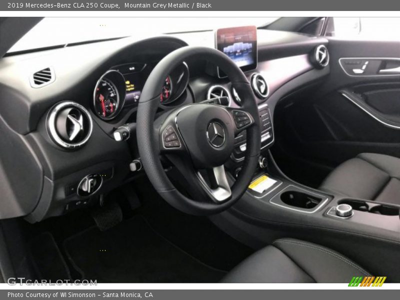 Mountain Grey Metallic / Black 2019 Mercedes-Benz CLA 250 Coupe