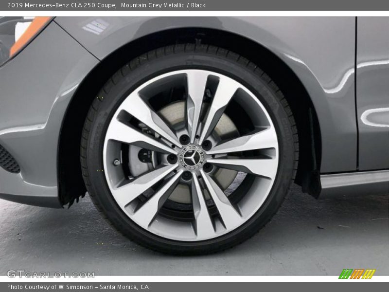 Mountain Grey Metallic / Black 2019 Mercedes-Benz CLA 250 Coupe