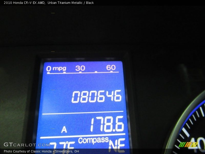 Urban Titanium Metallic / Black 2010 Honda CR-V EX AWD