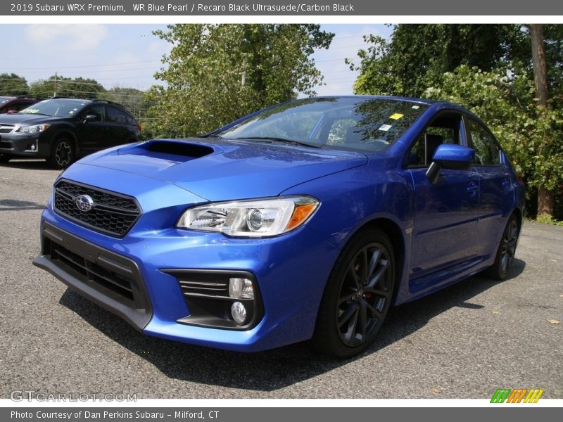 WR Blue Pearl / Recaro Black Ultrasuede/Carbon Black 2019 Subaru WRX Premium