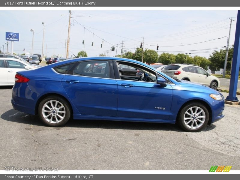 Lightning Blue / Ebony 2017 Ford Fusion Hybrid SE