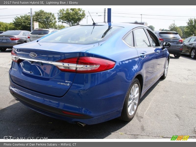 Lightning Blue / Ebony 2017 Ford Fusion Hybrid SE