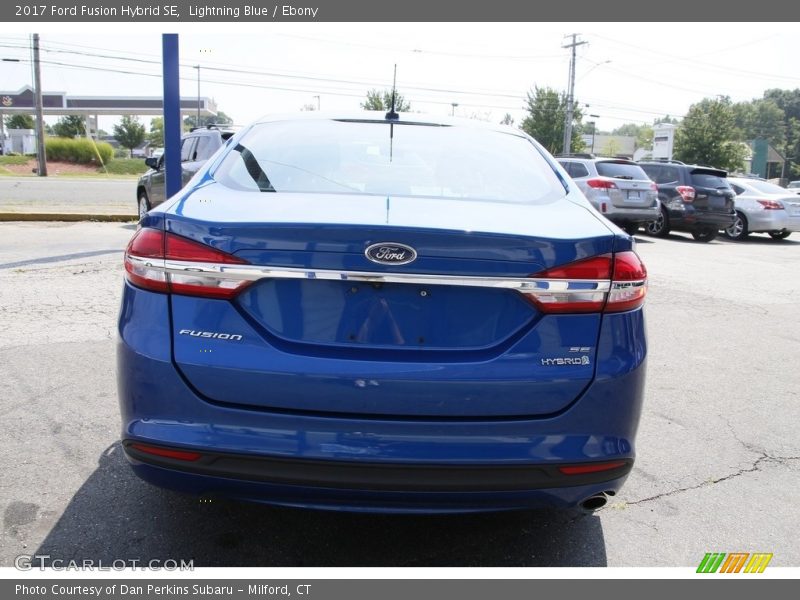 Lightning Blue / Ebony 2017 Ford Fusion Hybrid SE