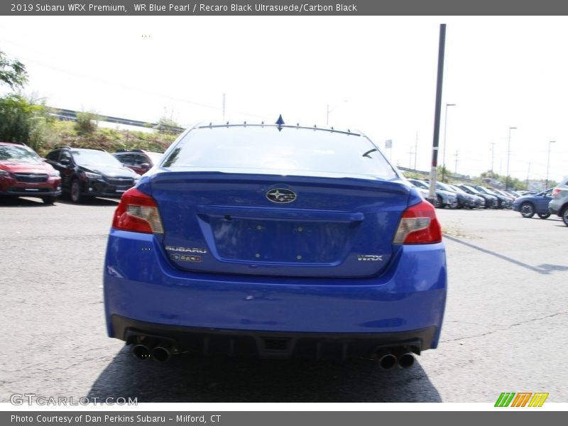 WR Blue Pearl / Recaro Black Ultrasuede/Carbon Black 2019 Subaru WRX Premium