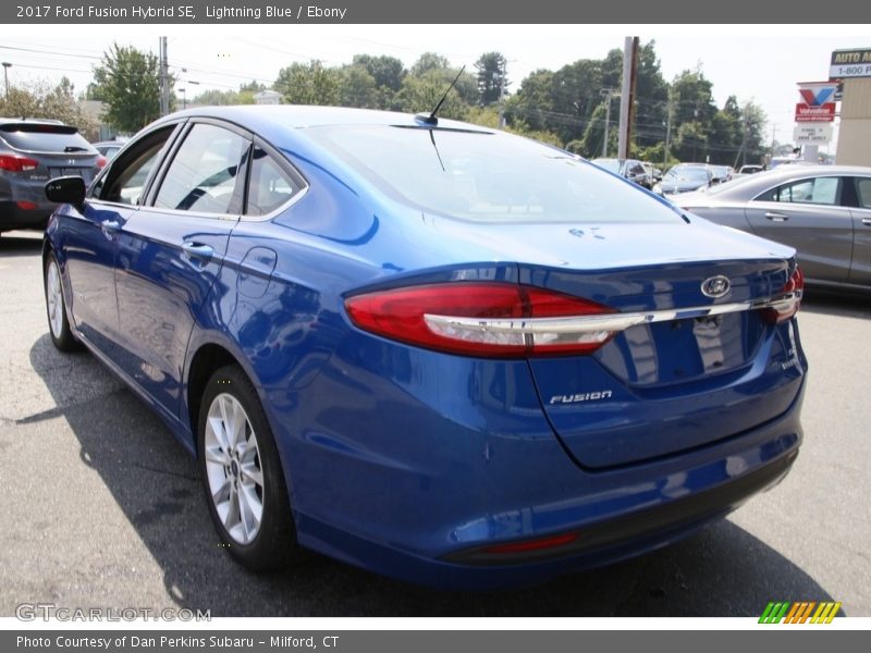 Lightning Blue / Ebony 2017 Ford Fusion Hybrid SE