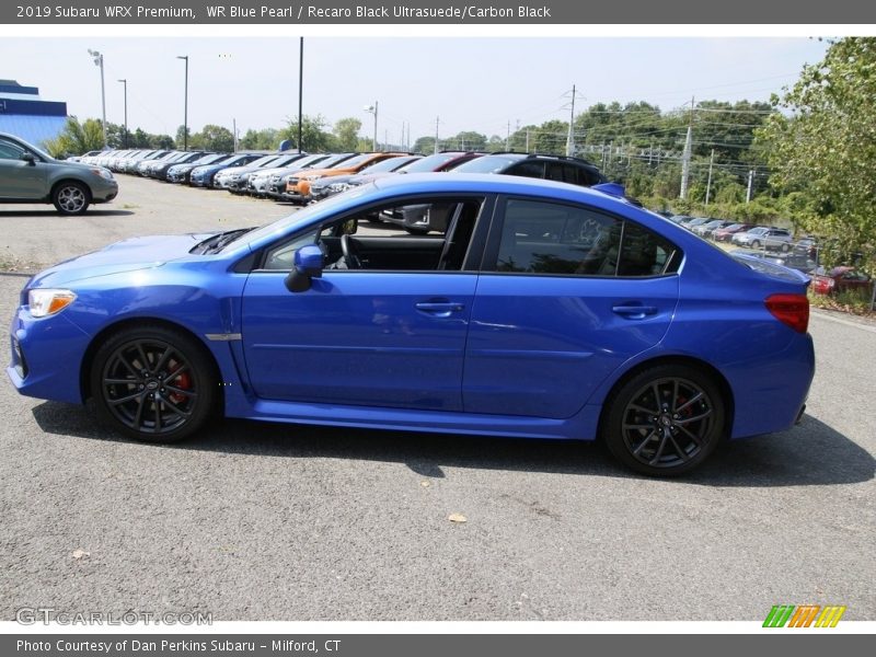 WR Blue Pearl / Recaro Black Ultrasuede/Carbon Black 2019 Subaru WRX Premium