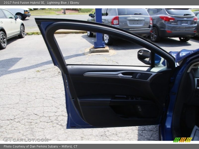 Lightning Blue / Ebony 2017 Ford Fusion Hybrid SE