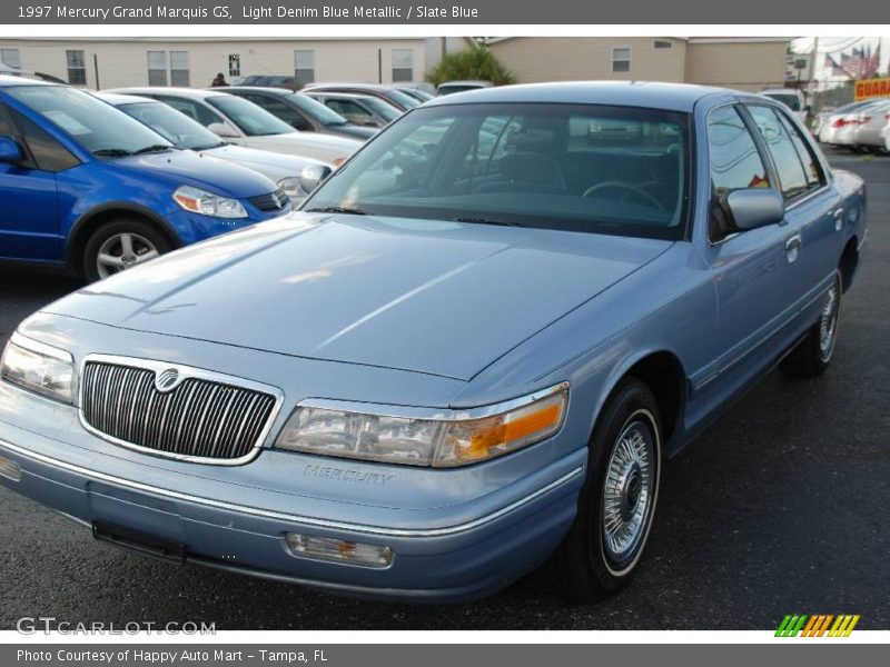Light Denim Blue Metallic / Slate Blue 1997 Mercury Grand Marquis GS
