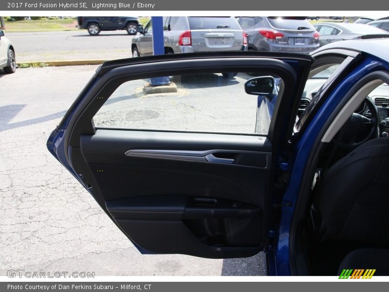 Lightning Blue / Ebony 2017 Ford Fusion Hybrid SE