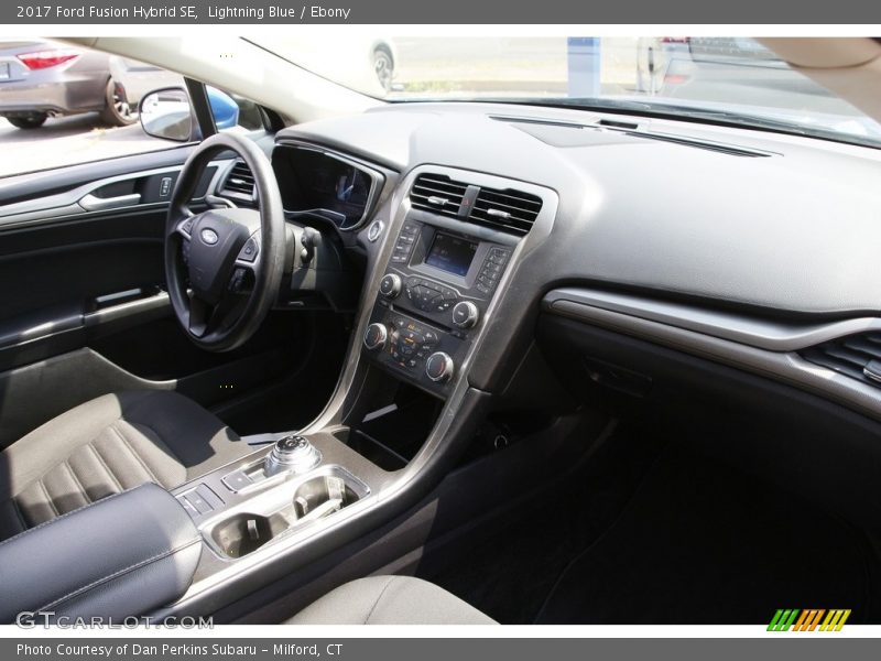 Lightning Blue / Ebony 2017 Ford Fusion Hybrid SE