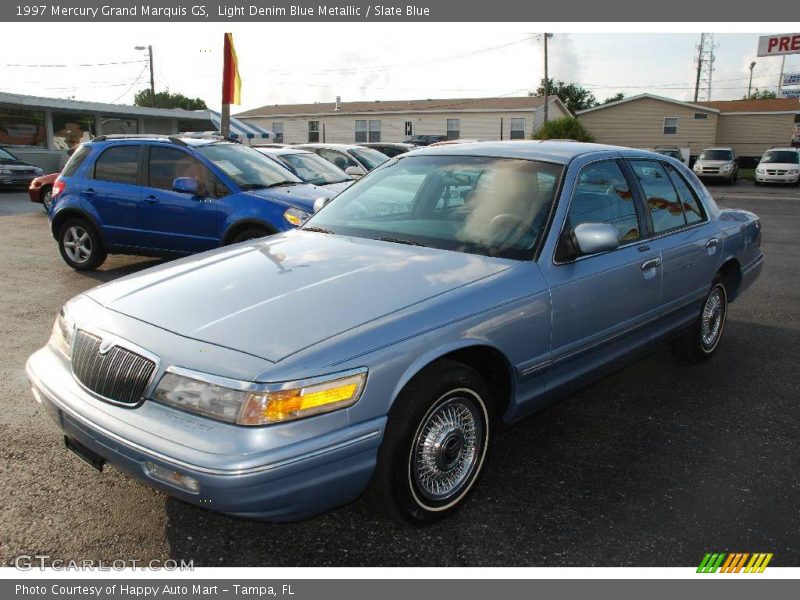 Light Denim Blue Metallic / Slate Blue 1997 Mercury Grand Marquis GS