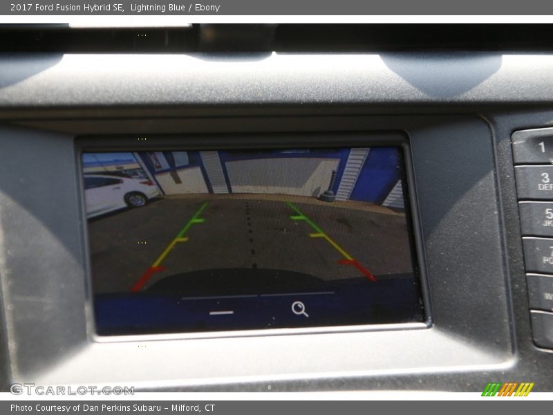 Lightning Blue / Ebony 2017 Ford Fusion Hybrid SE