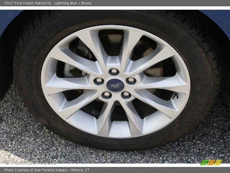 Lightning Blue / Ebony 2017 Ford Fusion Hybrid SE