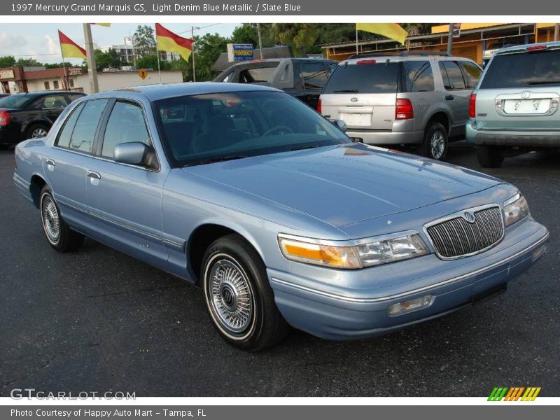 Light Denim Blue Metallic / Slate Blue 1997 Mercury Grand Marquis GS