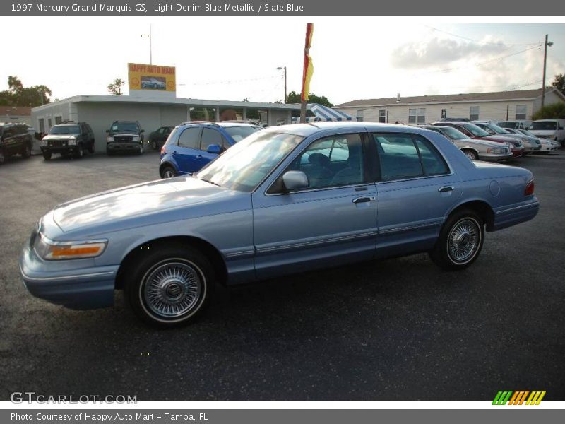 Light Denim Blue Metallic / Slate Blue 1997 Mercury Grand Marquis GS