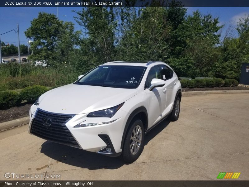 Eminent White Pearl / Glazed Caramel 2020 Lexus NX 300 AWD