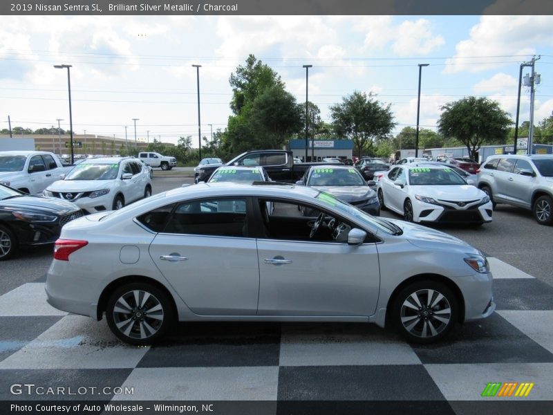 Brilliant Silver Metallic / Charcoal 2019 Nissan Sentra SL