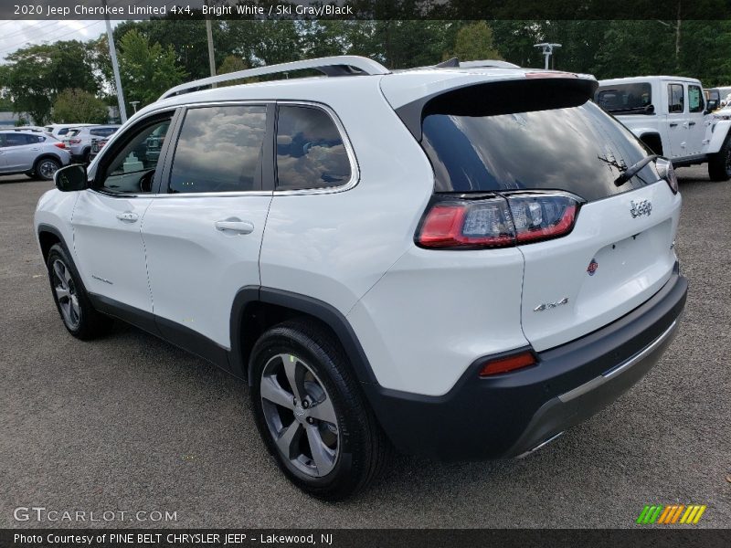 Bright White / Ski Gray/Black 2020 Jeep Cherokee Limited 4x4