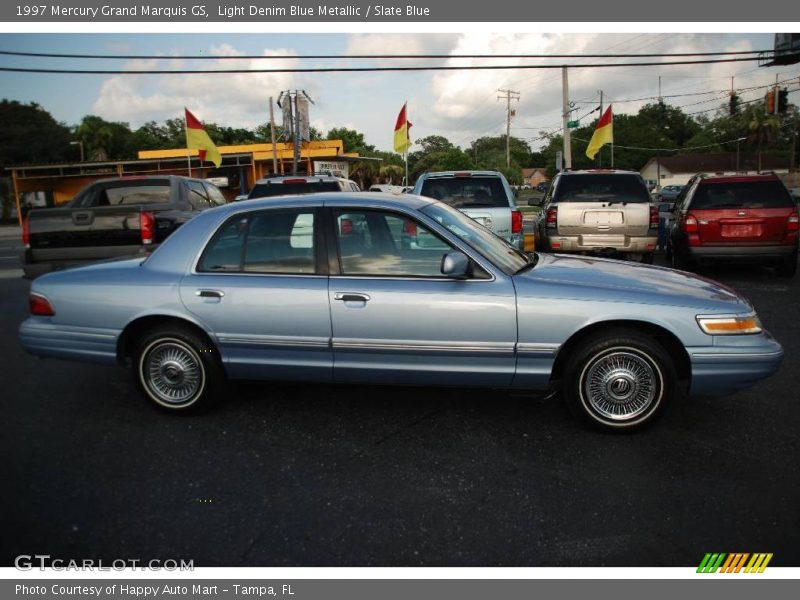 Light Denim Blue Metallic / Slate Blue 1997 Mercury Grand Marquis GS