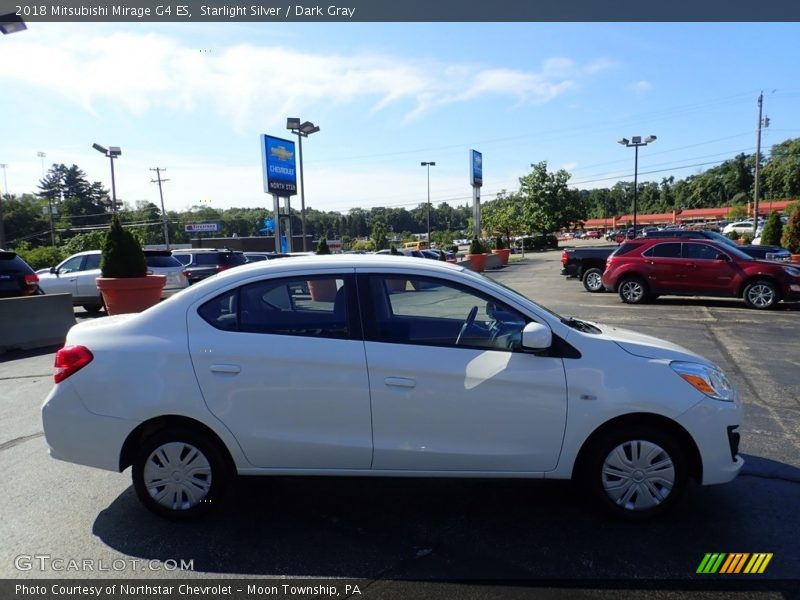 Starlight Silver / Dark Gray 2018 Mitsubishi Mirage G4 ES