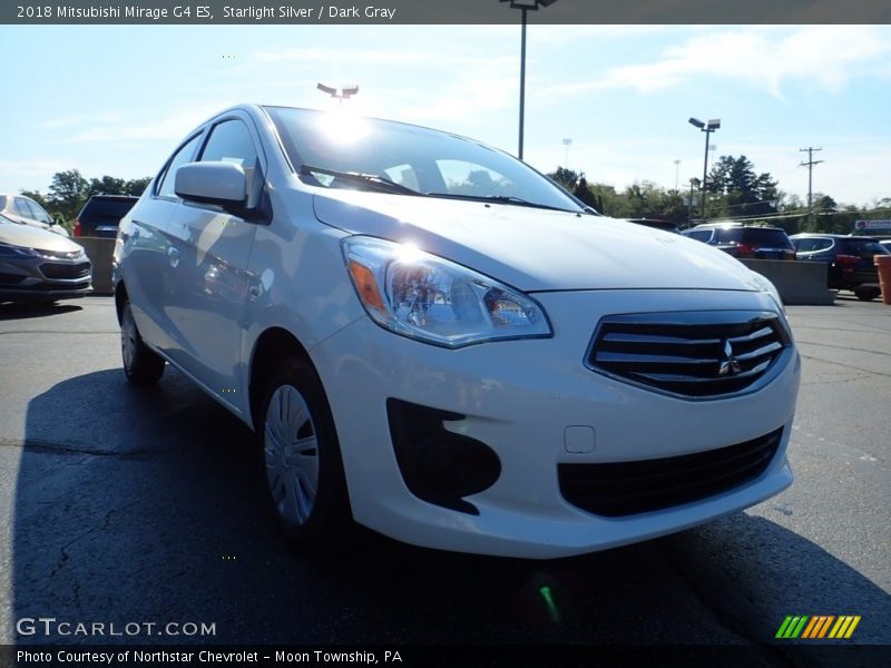 Starlight Silver / Dark Gray 2018 Mitsubishi Mirage G4 ES