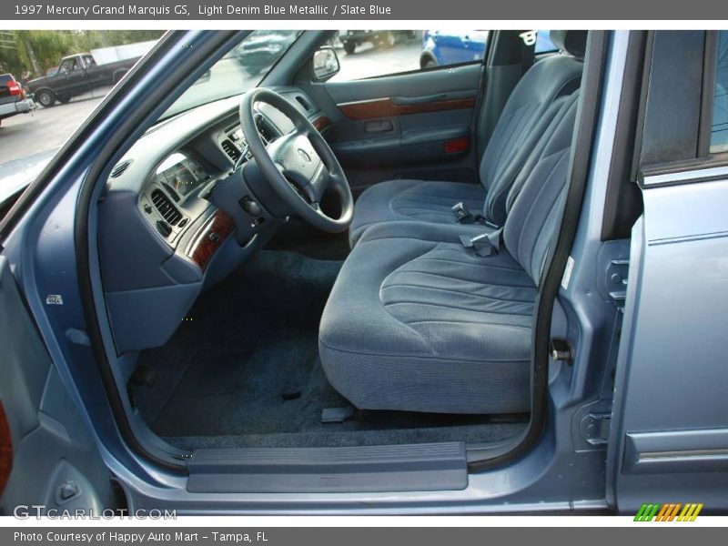 Light Denim Blue Metallic / Slate Blue 1997 Mercury Grand Marquis GS