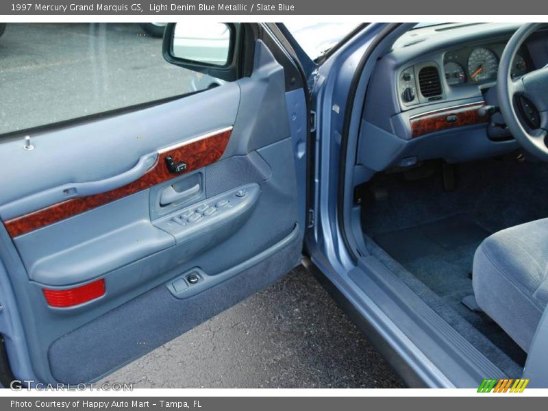 Light Denim Blue Metallic / Slate Blue 1997 Mercury Grand Marquis GS
