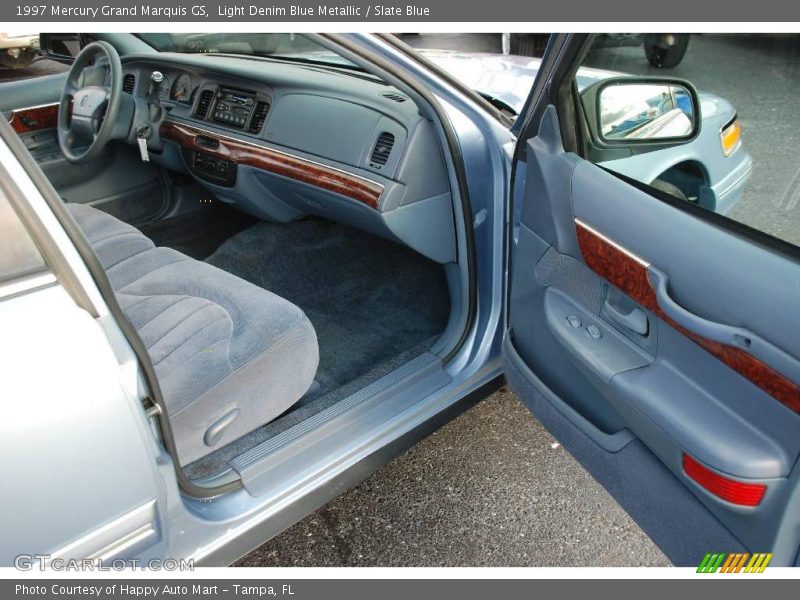 Light Denim Blue Metallic / Slate Blue 1997 Mercury Grand Marquis GS