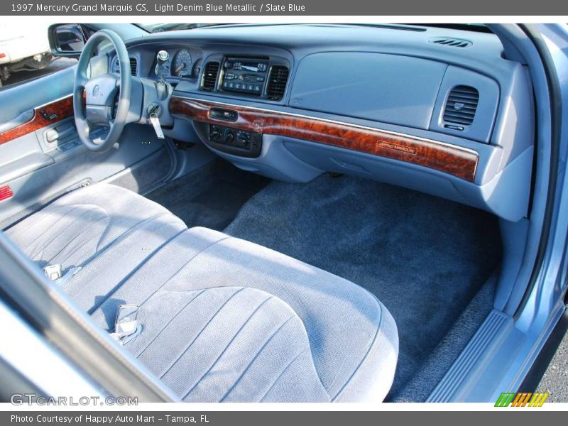 Light Denim Blue Metallic / Slate Blue 1997 Mercury Grand Marquis GS