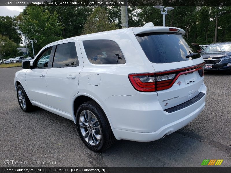 White Knuckle / Light Frost Beige/Black 2020 Dodge Durango GT AWD