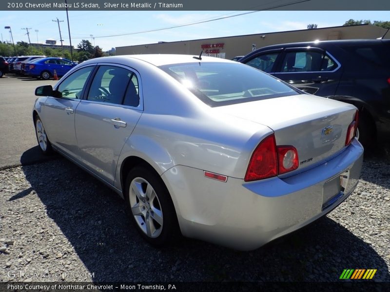 Silver Ice Metallic / Titanium 2010 Chevrolet Malibu LS Sedan