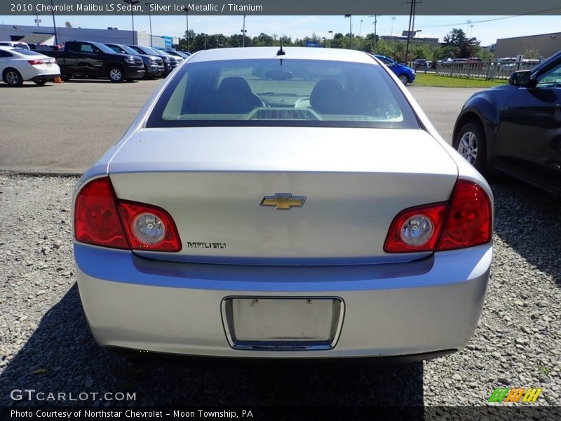 Silver Ice Metallic / Titanium 2010 Chevrolet Malibu LS Sedan