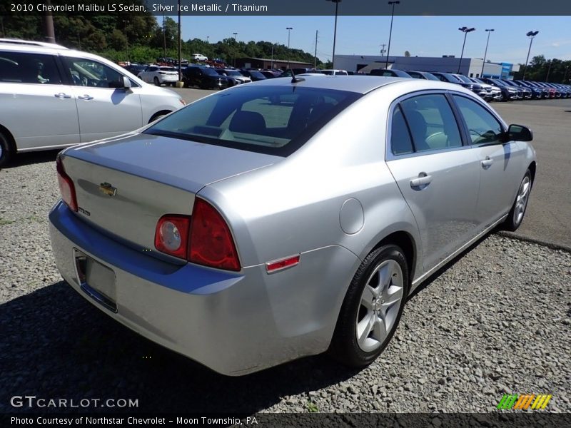 Silver Ice Metallic / Titanium 2010 Chevrolet Malibu LS Sedan