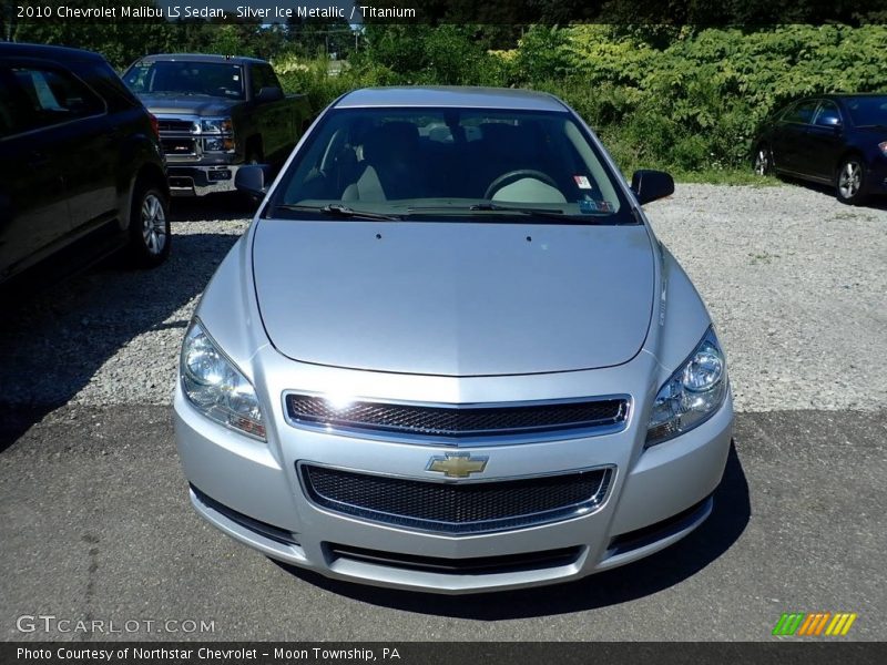 Silver Ice Metallic / Titanium 2010 Chevrolet Malibu LS Sedan