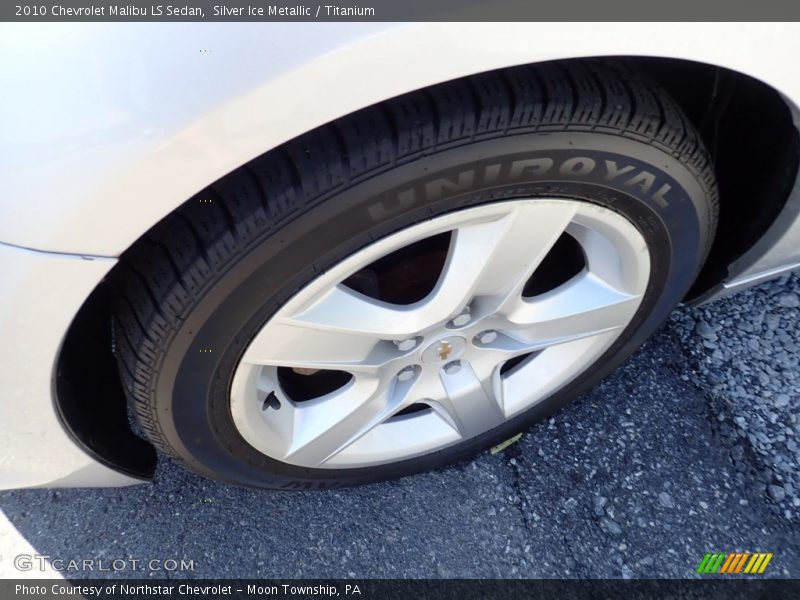 Silver Ice Metallic / Titanium 2010 Chevrolet Malibu LS Sedan