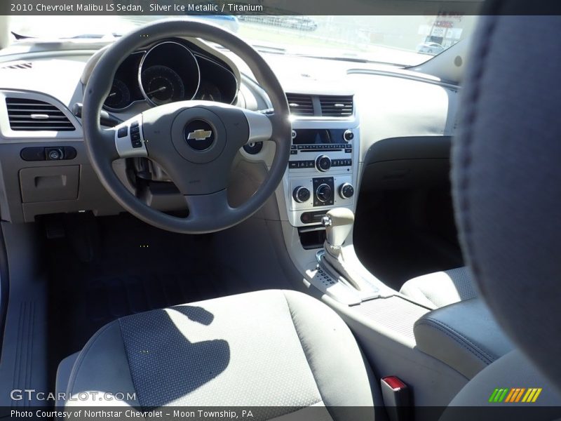 Silver Ice Metallic / Titanium 2010 Chevrolet Malibu LS Sedan