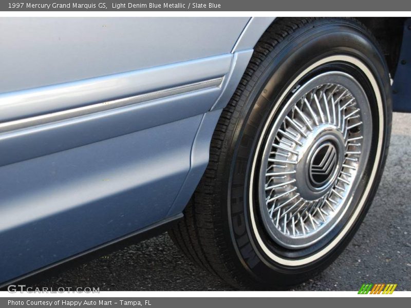 Light Denim Blue Metallic / Slate Blue 1997 Mercury Grand Marquis GS