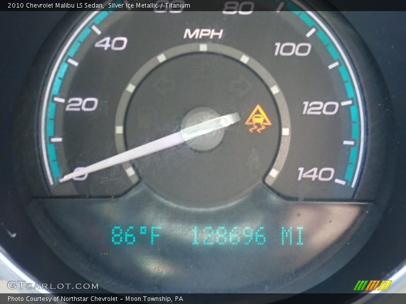 Silver Ice Metallic / Titanium 2010 Chevrolet Malibu LS Sedan