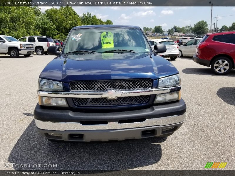 Dark Blue Metallic / Medium Gray 2005 Chevrolet Silverado 1500 Z71 Crew Cab 4x4