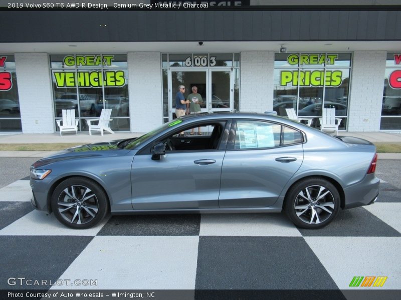 Osmium Grey Metallic / Charcoal 2019 Volvo S60 T6 AWD R Design