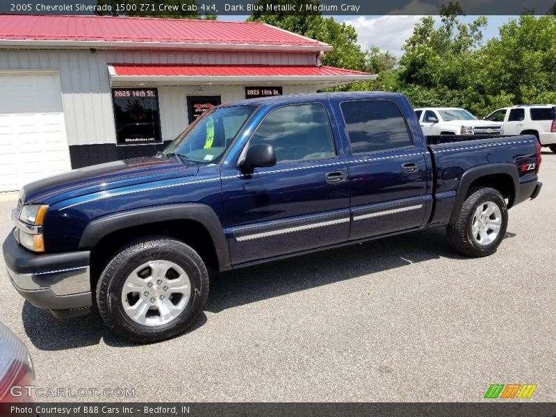 Dark Blue Metallic / Medium Gray 2005 Chevrolet Silverado 1500 Z71 Crew Cab 4x4