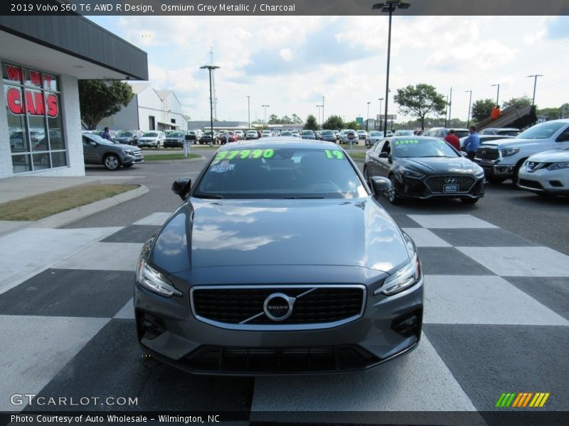 Osmium Grey Metallic / Charcoal 2019 Volvo S60 T6 AWD R Design