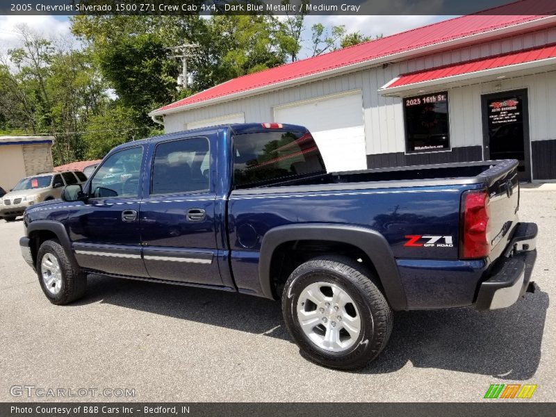 Dark Blue Metallic / Medium Gray 2005 Chevrolet Silverado 1500 Z71 Crew Cab 4x4