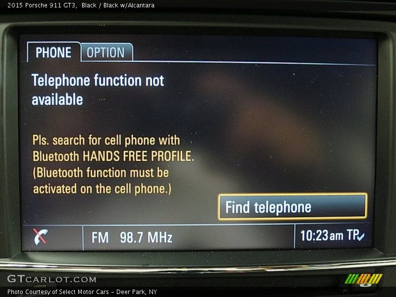Black / Black w/Alcantara 2015 Porsche 911 GT3