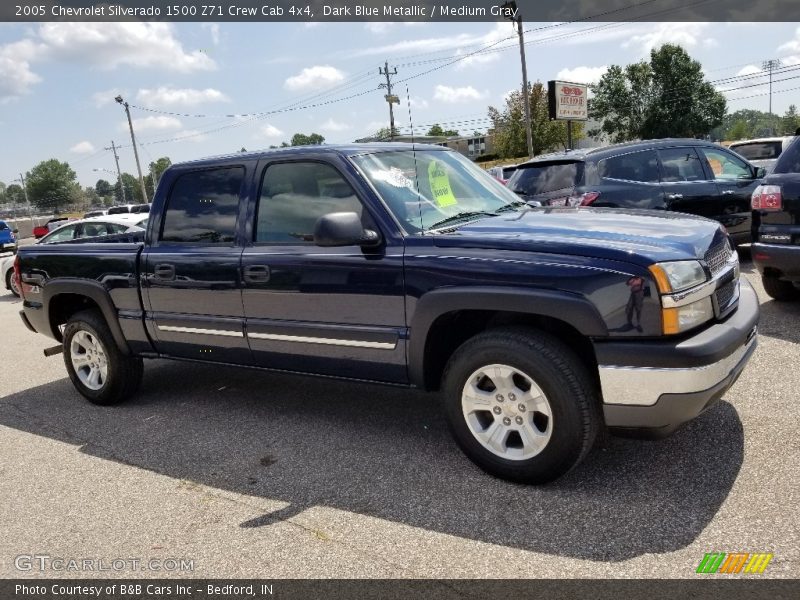 Dark Blue Metallic / Medium Gray 2005 Chevrolet Silverado 1500 Z71 Crew Cab 4x4